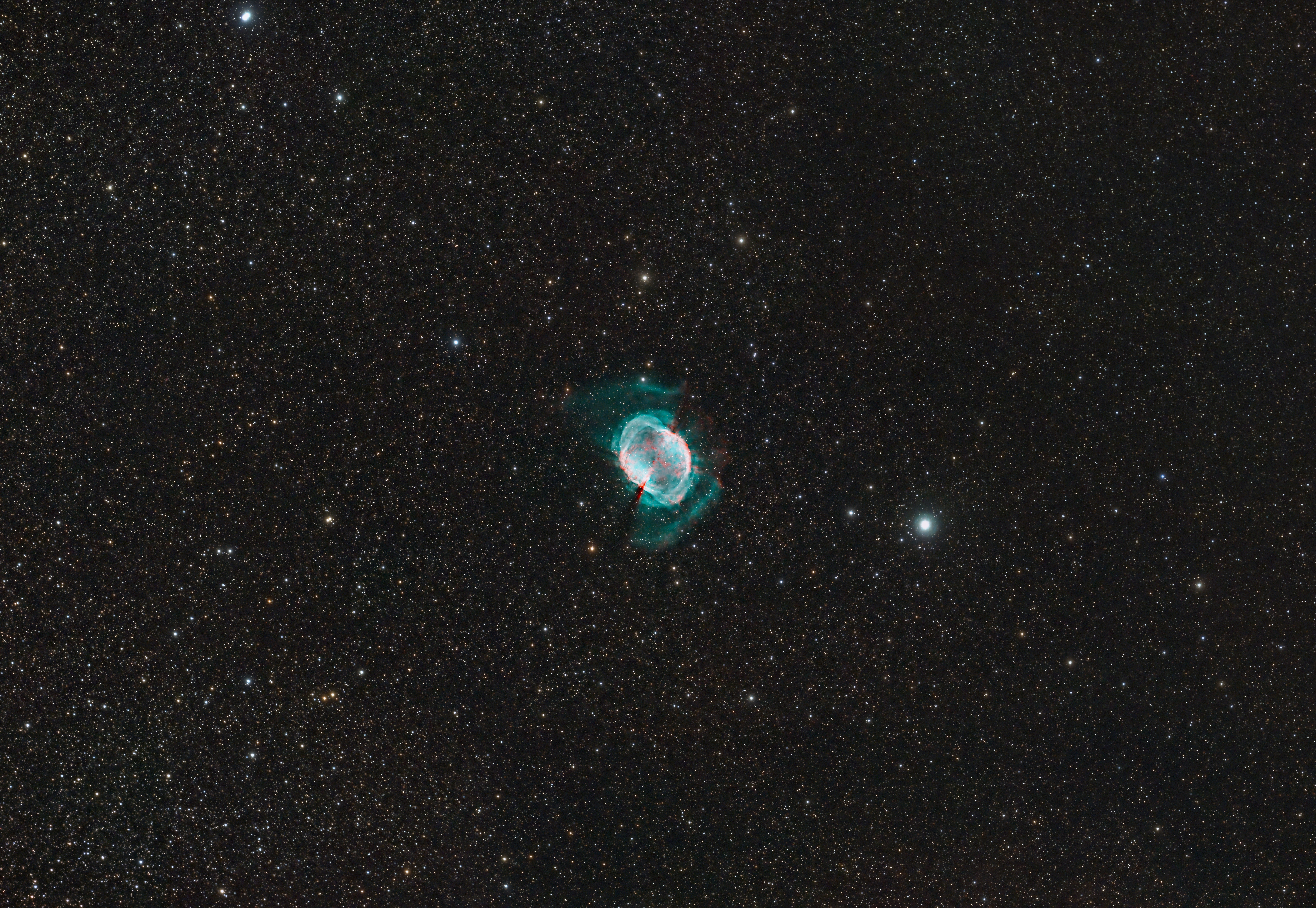 M27 im August/September 2023 Bild von Messier 27