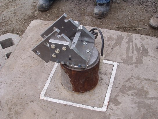 Flansch zur Aufnahme des 40cm-Newtons