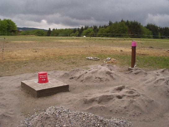Sand aufgeschüttet